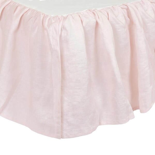 Baby Nursery Pink Just Born Sparkle Crib Skirt Bed Skirts