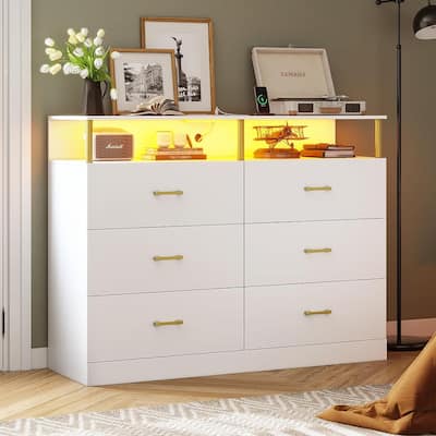 Dresser Bedroom Drawers Dressers Chests of Drawers Charging Station