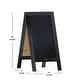 preview thumbnail 26 of 158, Wood A-Frame Magnetic Chalkboard Set-Markers, Stencils, and Magnets