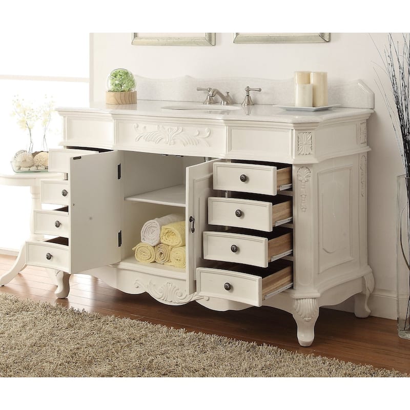 42 Inch Classic style antique white Bathroom Sink Vanity