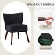 preview thumbnail 6 of 19, Modern Velvet Accent Chair Set of 2, Soft Upholstered Living Room Chair with Wooden Legs