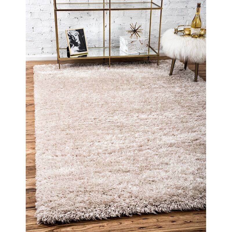 Shag Pling Collection Area Rug - 2'x3' - Blonde