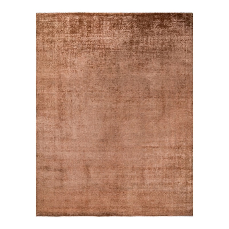 Overdyed, One-of-a-Kind Hand-Knotted Area Rug - Gold - 8' 0" x 10' 2"