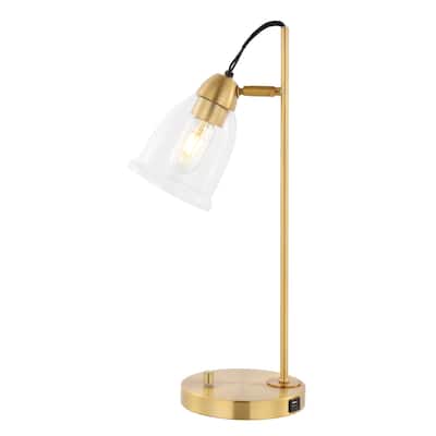 SAFAVIEH Lighting 22" Gibson Table Lamp. - 11"W x 7"D x 22"H