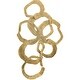 preview thumbnail 1 of 3, Livabliss Cronus Modern Wall Sculpture - Gold Gold