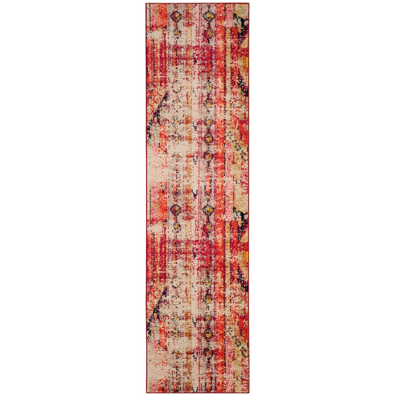 SAFAVIEH Monaco Lumturije Distressed Boho Rug