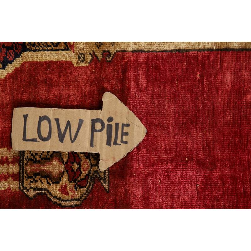 100% Silk Anatolian Turkey Foyer Rug Hand-Knotted Wool Carpet - 4'1" x 5'8"