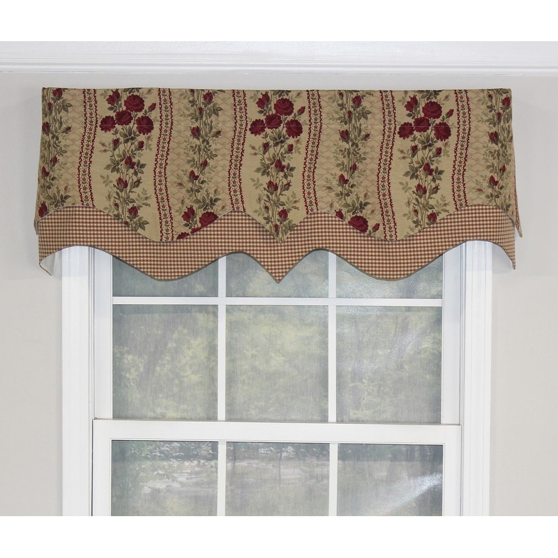 RLF Home Quality Emma D-Regal Valance Crimson - 50x17