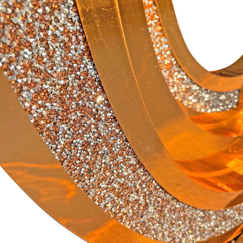 New Design Crushed Diamond Mirrored Console Table, Entryway Table With Diamond Inlay, Long Accent Table, Glass Sofa Table