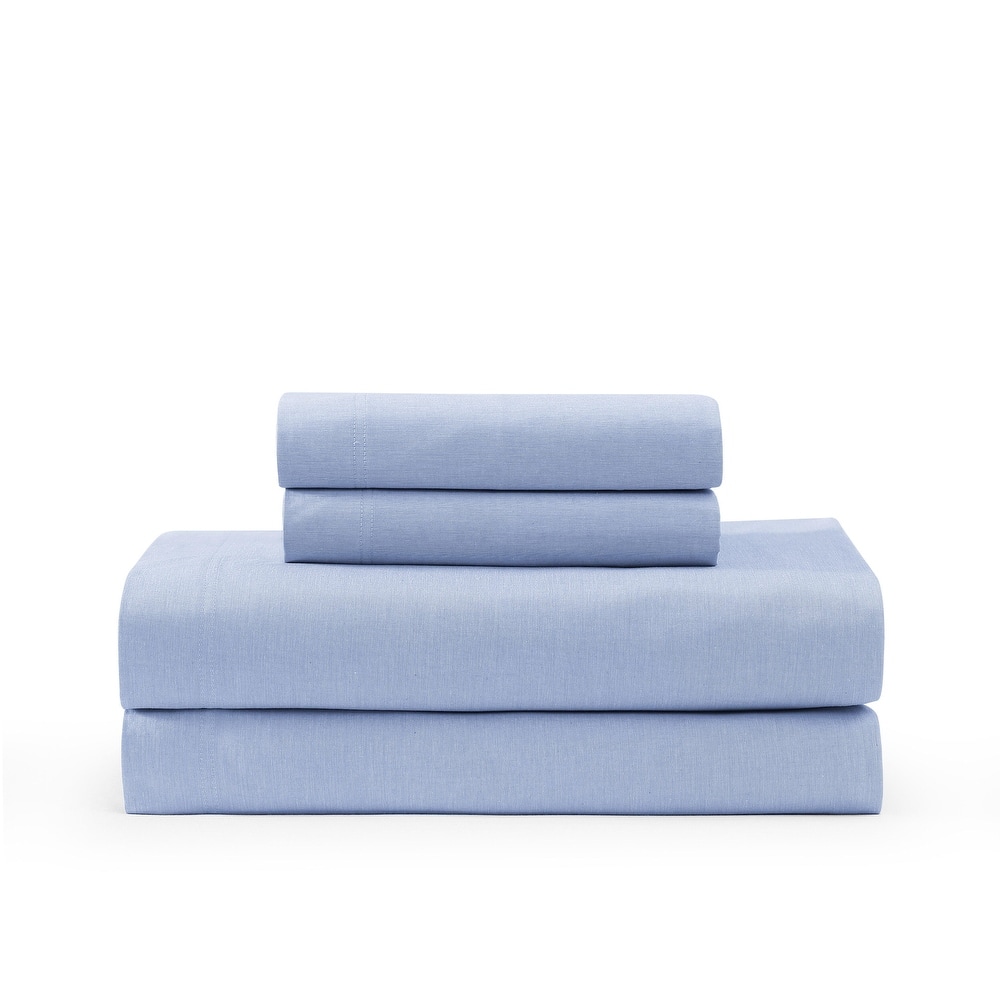 Tommy Hilfiger Washed Cotton Chambray Sheet Set