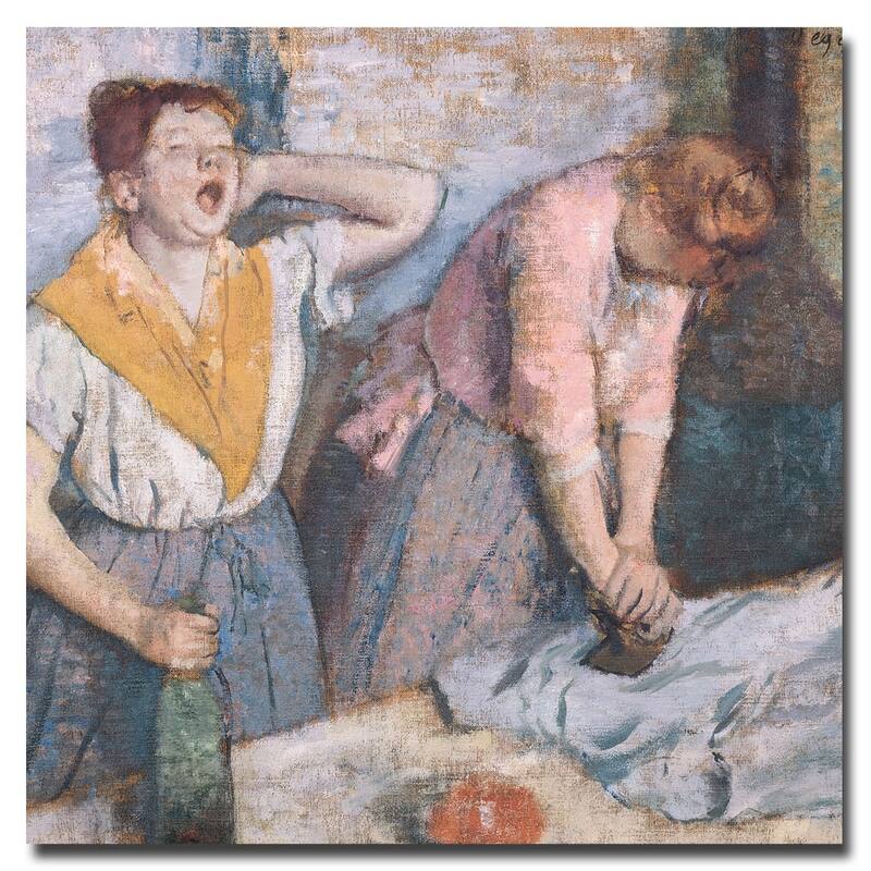 Edgar Degas 'The Laundresses, 1884' Canvas Art