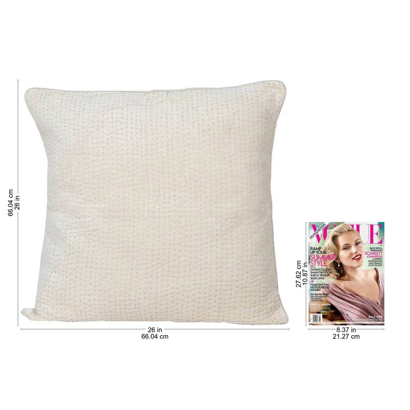 Novica Handmade First Snow Viscose Cushion Covers (Pair)