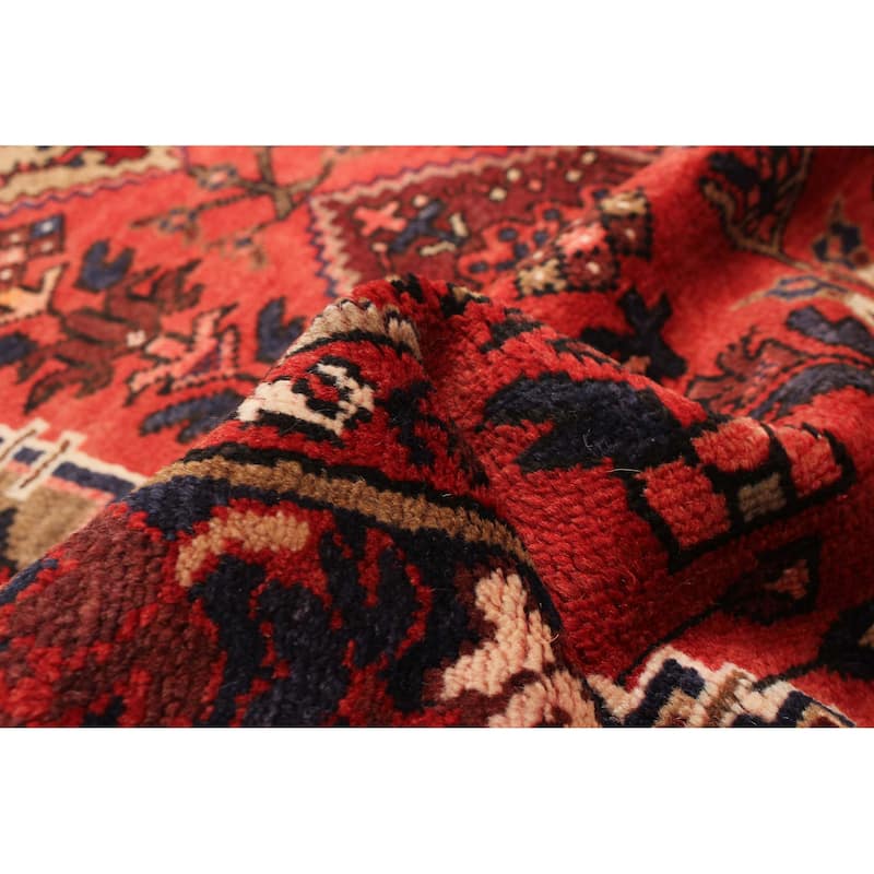 ECARPETGALLERY Hand-knotted Anadol Red Wool Rug - 3'5 x 9'7