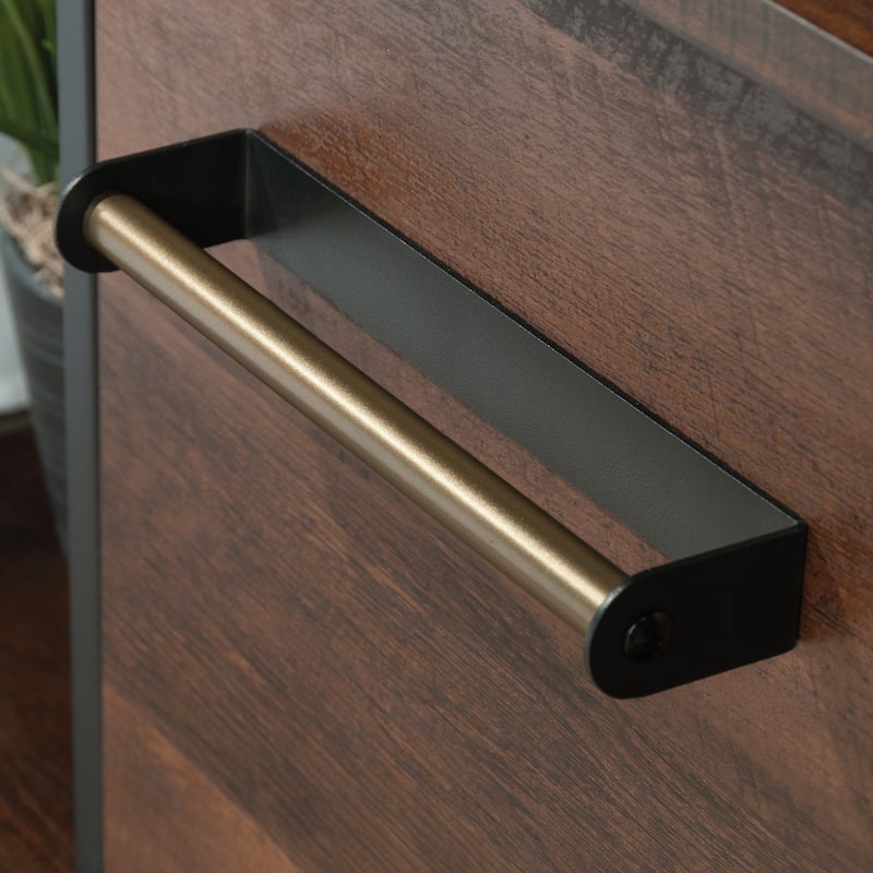 Wood Side Table Nightstand with Drawer, Brown