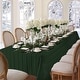 preview thumbnail 17 of 30, Denley Stripe Jacquard Fabric Tablecloth 52" Square - Hunter