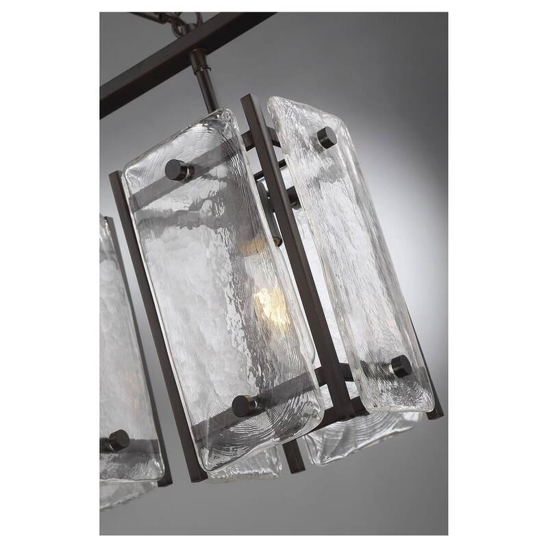 Glenwood by Brian Thomas 5-Light Linear Chandelier in English Bronze