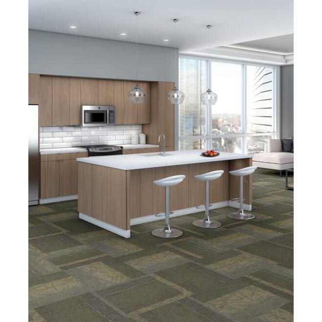 Shaw Philadelphia Commercial Static 24" x 24" Glue Down Carpet Tile -