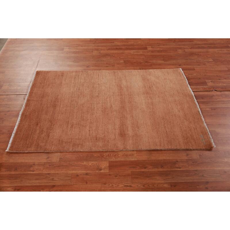 Modern Gabbeh Oriental Rug Handmade Wool Carpet - 3'3" x 5'0"