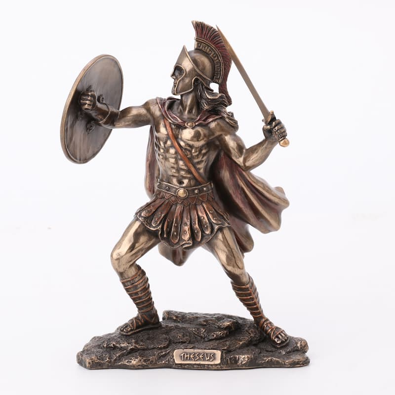 8.07" H THESEUS GREEK HERO OF ATHENS Cold Cast Bronze - 3.74"x5.91"x8.07"