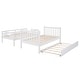 preview thumbnail 8 of 38, Twin/Full Bunk Bed with Trundle, Drawers & Safe Staircase - Space-Saving Design