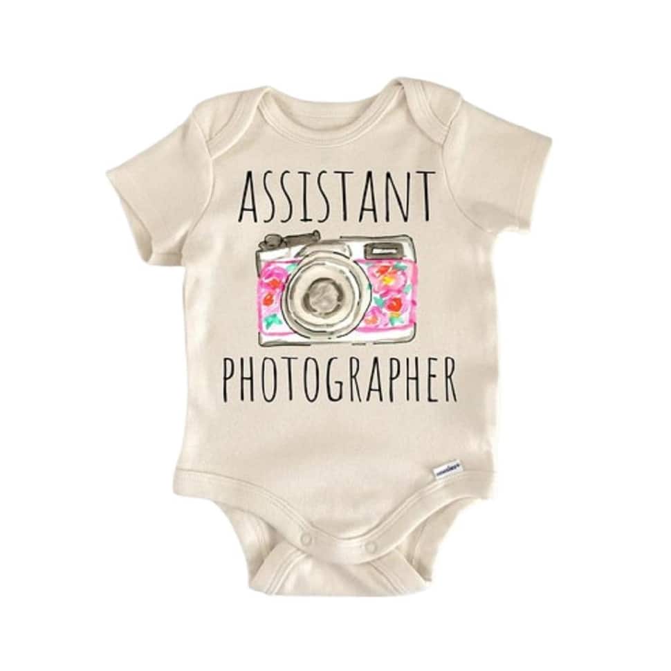Photographer Camera - Baby Boy Girl Clothes Infant Bodysuit Funny Cute Newborn