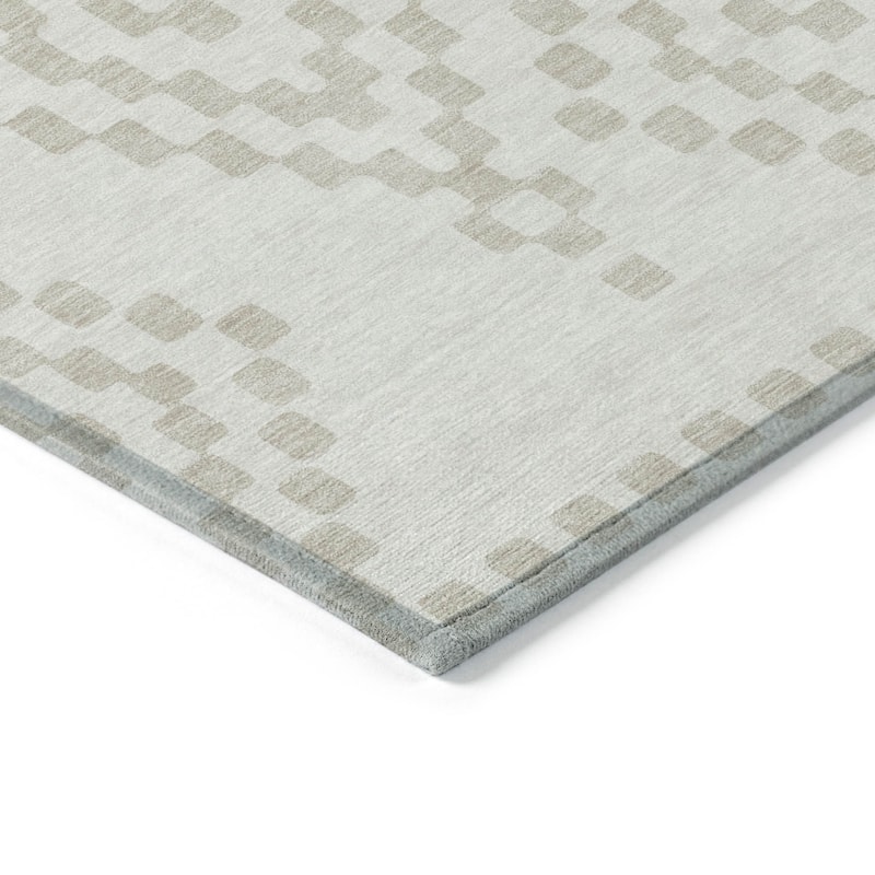 HomeRoots Geometric Transitional Rectangle Outdoor Rug