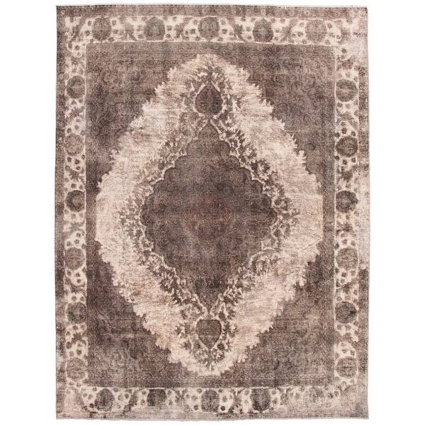 Shop Black Friday Deals On Ecarpetgallery Hand Knotted Color Transition Dark Grey Wool Rug 9 8 X 12 10 Overstock 32502523