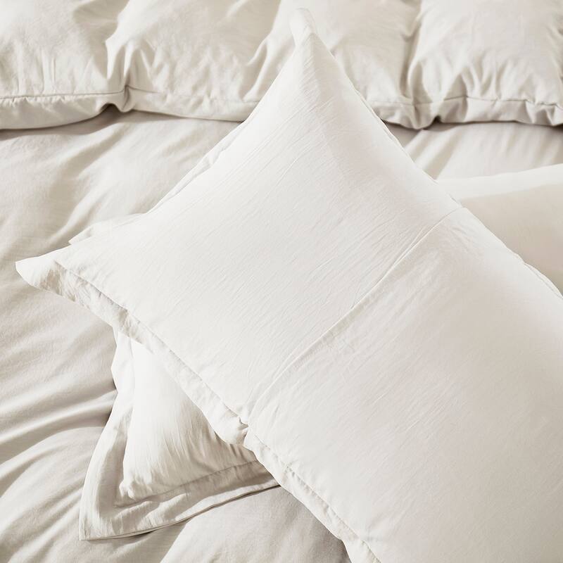 Nestl Premium Ultra Soft Pre-washed Duvet Cover Set with Zipper Closure and Corner Ties