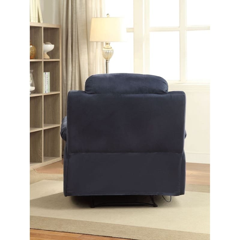 Luxurious Microfiber Motion Recliner, Pillow Top Armrest