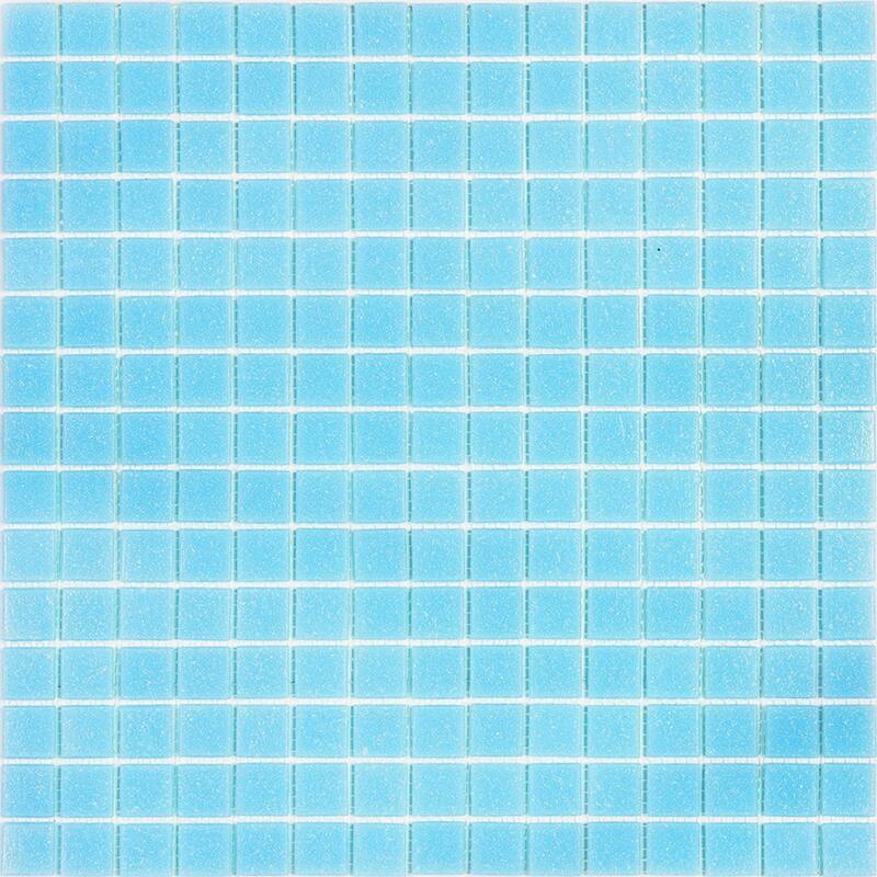 Apollo tile 12" x 12" Dune Glossy Cadet Blue Glass Tile (20 sq ft/case) - 20 Pack
