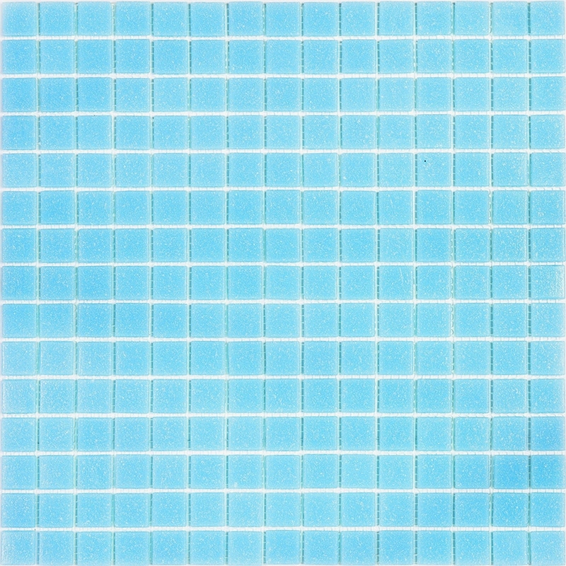 Apollo tile 12" x 12" Dune Glossy Cadet Blue Glass Tile (20 sq ft/case) - 20 Pack