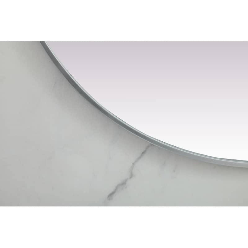 Indigo Home Metal Frame Oval Mirror 36x60 Inch