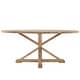 preview thumbnail 16 of 16, Benchwright Rustic X-base Round Pine Wood Dining Table by iNSPIRE Q Artisan
