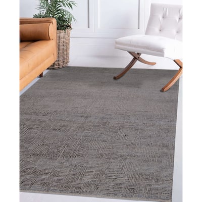 Quartz Desoto Modern & Contemporary Geometric Hand-Knotted Area Rug