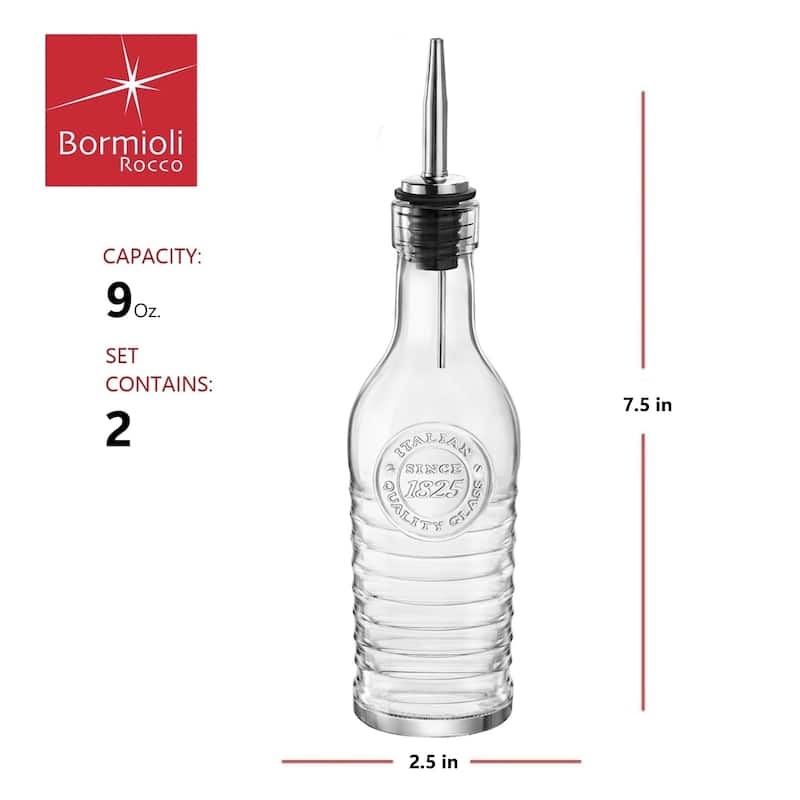 Bormioli Rocco Officina 1825 Olive Oil/Vinegar Bottle - 9 oz