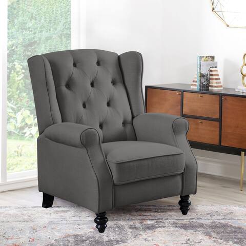 Abbyson Sydney Fabric Pushback Recliner