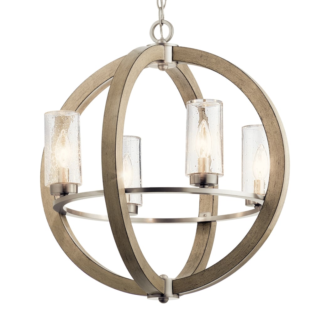 Kichler Grand Bank 4 Light 20" Wide Outdoor Globe Chandelier