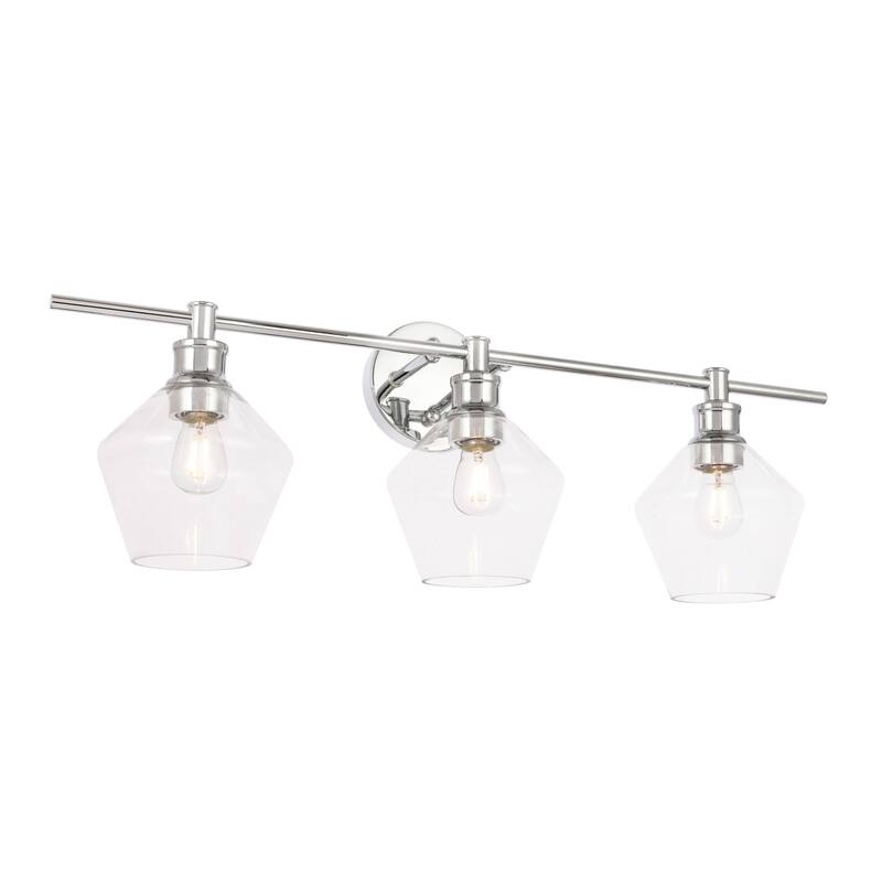 Elegant Lighting Gene 3 Light 28" Wide Bathroom Vanity Light with