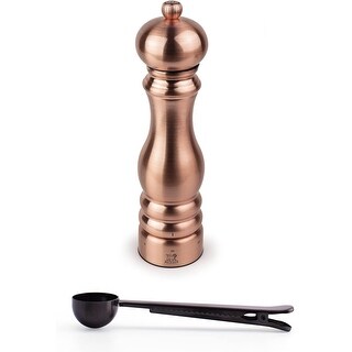 Peugeot Paris U'Select Macinino Da Pepe E Sale In Acciaio Inox, 22,9 Cm, 2 Pezzi, Regolazione Macinatura 6 Livelli, Garanzia A Vita Sul Meccanismo