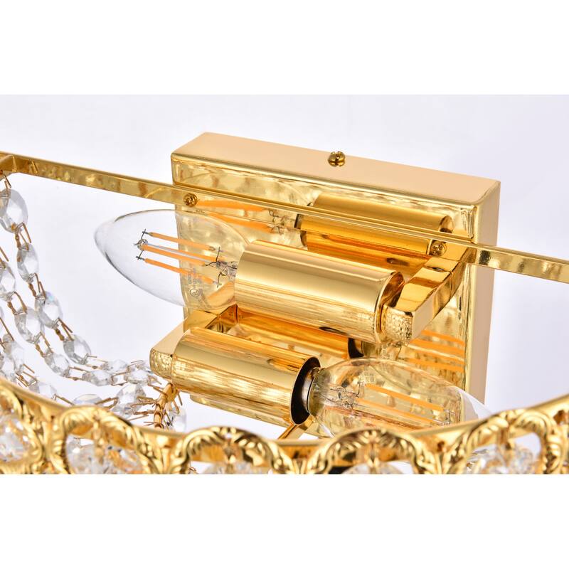 Elegant Lighting V1900W12/RC Century 2 Light 6" Tall Wall Sconce with