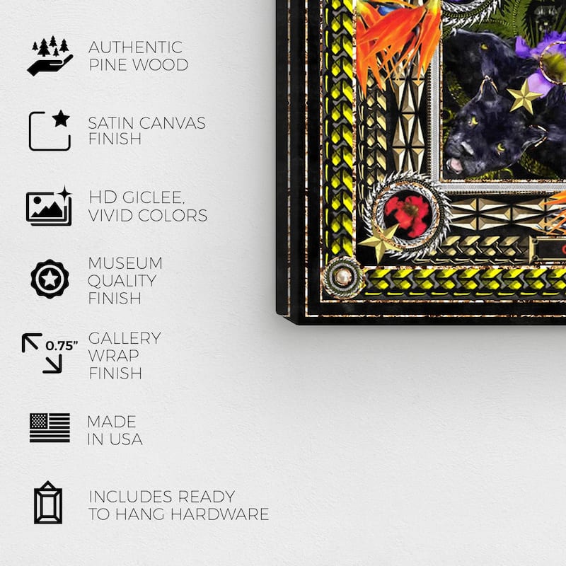 Wynwood Studio Canvas Fashion and Glam Grand Royal Fashion V Yellow and Light Yellow Glam Wall Art Canvas Print
