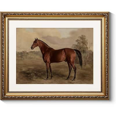 Vintage Gold Framed Horse Wall Art