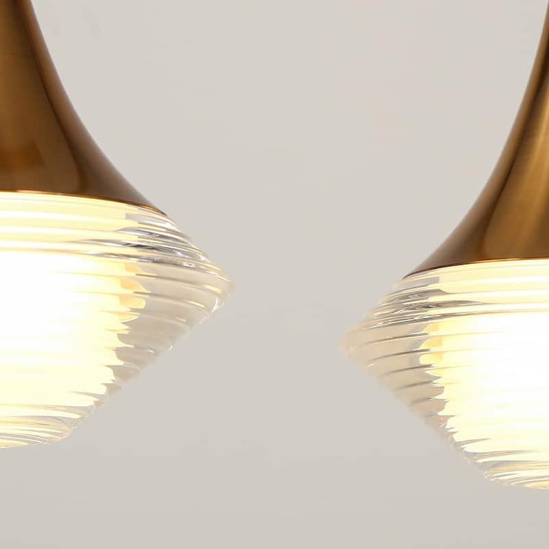 Modern LED 5-Light Chandeliers Island Pendant Lights for Kitchen Island - Gold