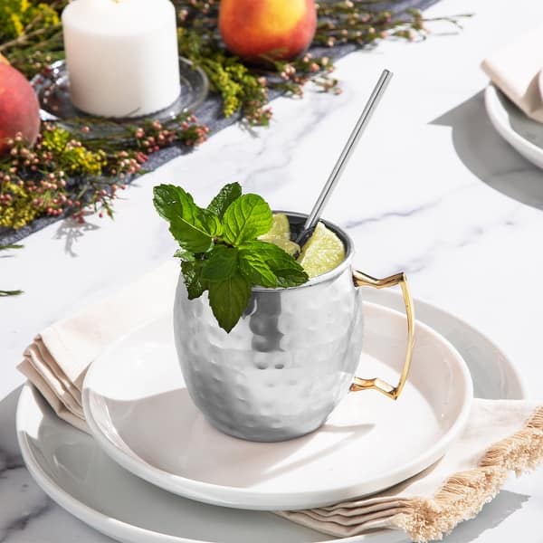 Navaris Moscow Mule Becher 4er Set - 4x Kupferbecher für Moskau Mule Gin Bier