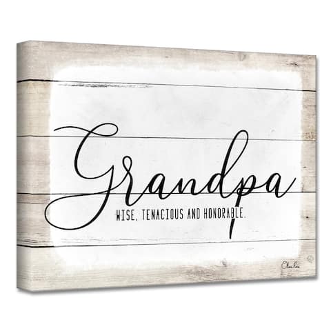 Olivia Rose 'Grandpa' Canvas Textual Wall Art