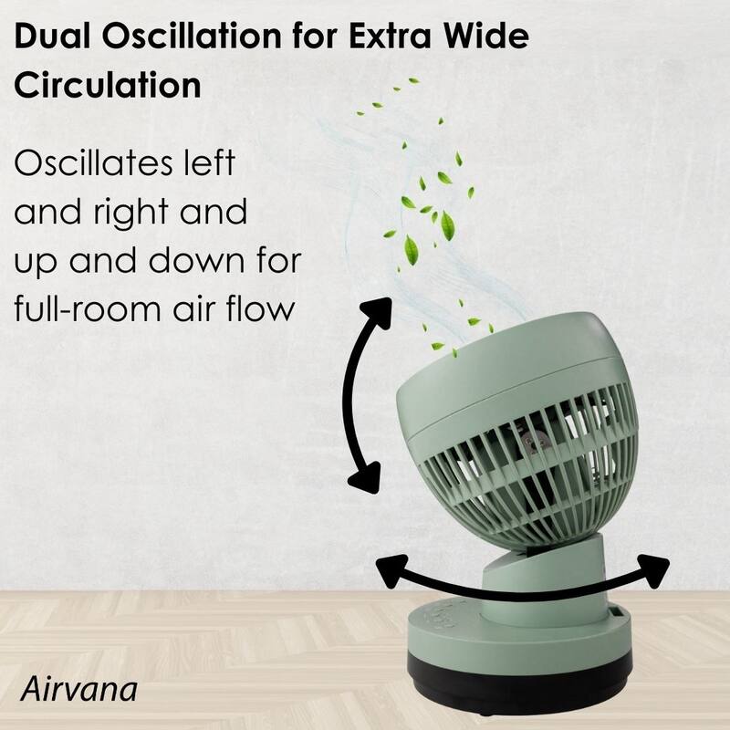 Airvana AV1200FAN Orbital Oscillating Portable Fan W/ Remote