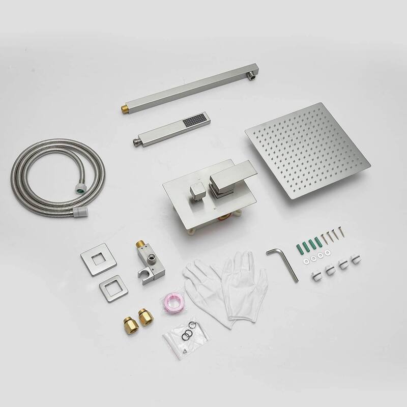 WIZ 2-Spray 10 in. Wall Mount Shower Head System Shower Faucet