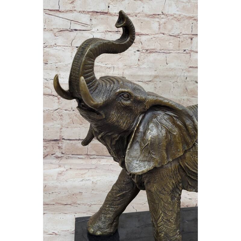 Sculpture Collectible Bronze Decor Vienna Imitative Elephant Bronze Statue Austrian Statue