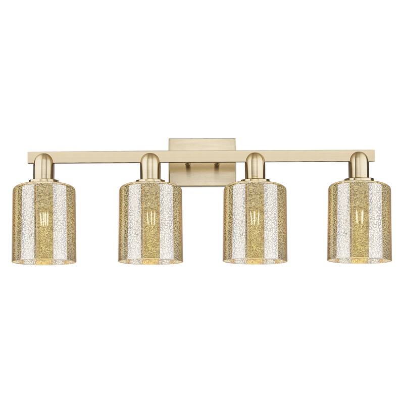 Innovations Lighting 716-4W-11-32 Cobbleskill Vanity Cobbleskill 4 - Champagne Bronze / Mercury