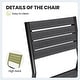 preview thumbnail 27 of 39, 11/13-Piece Outdoor Aluminum Dining Table Set Rectangular Table with Umbrella Hole and Stackable Chairs